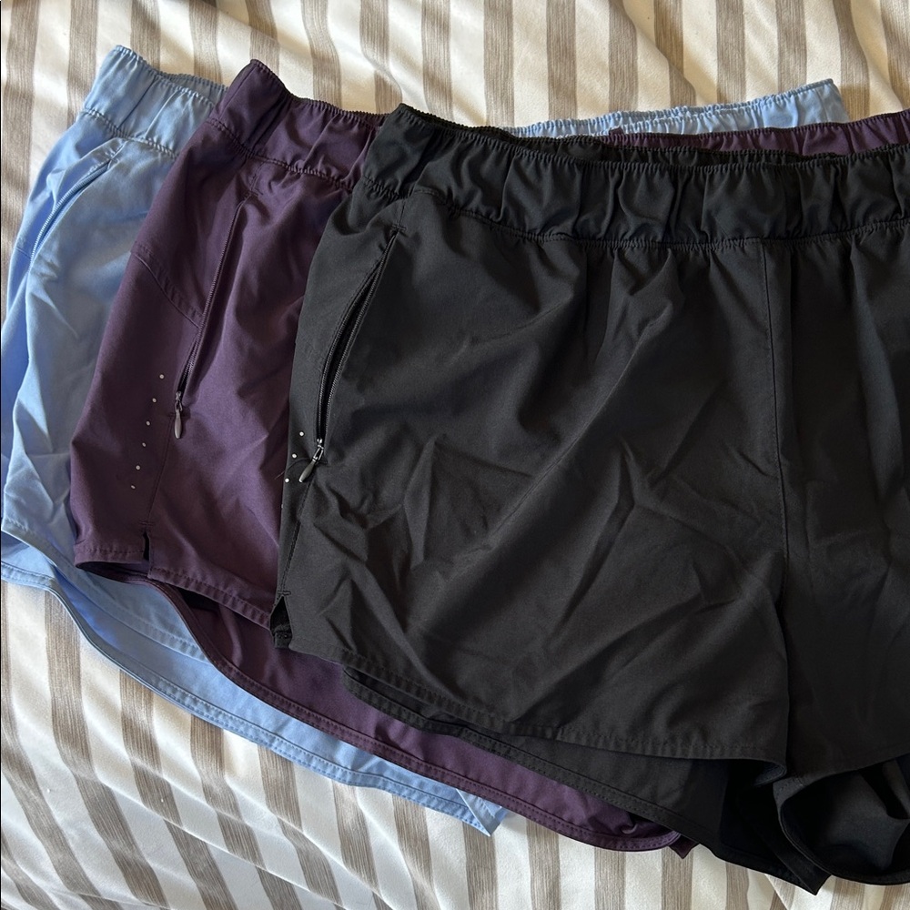 Old Navy Women's Black, Purple, and Blue Athletic Shorts